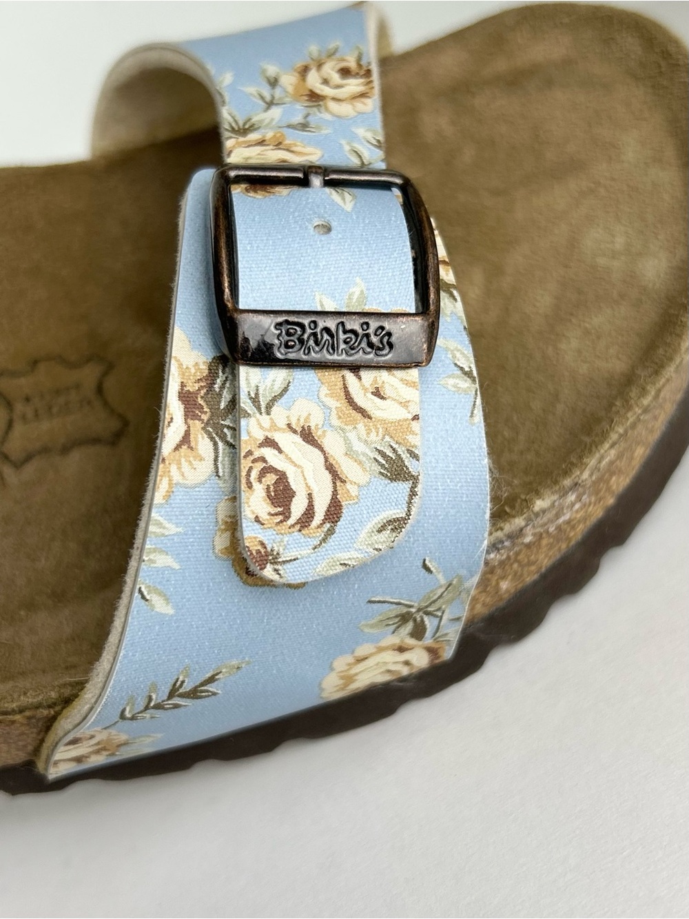 Birkenstock Birki's Michele Tahiti Blue Floral Rose Birko-Flor Sandal EU 37 US 6 - Picture 10 of 13